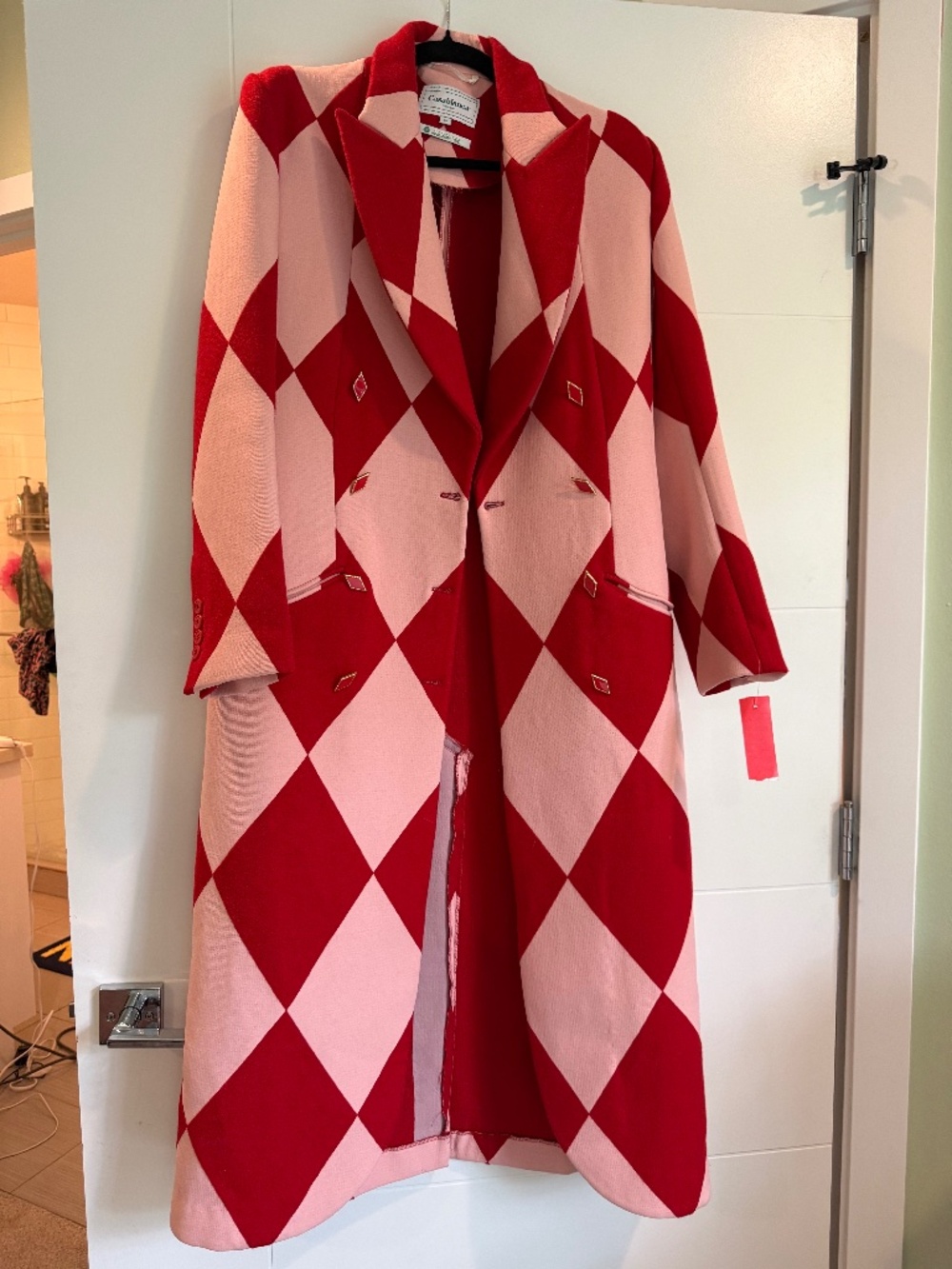 Unlined Casablanca Wool Coat Sz 36